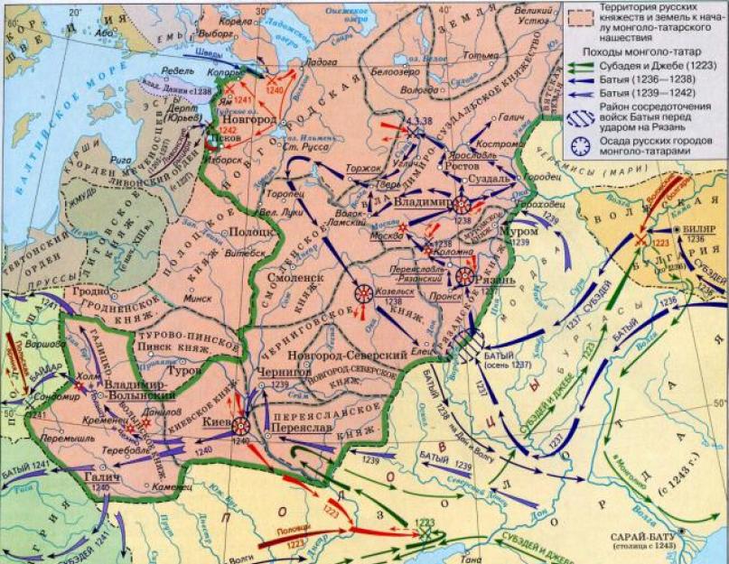 Монголо-татарское вторжение на русь. Неудачное нашествие татаро-монголов на западную европу