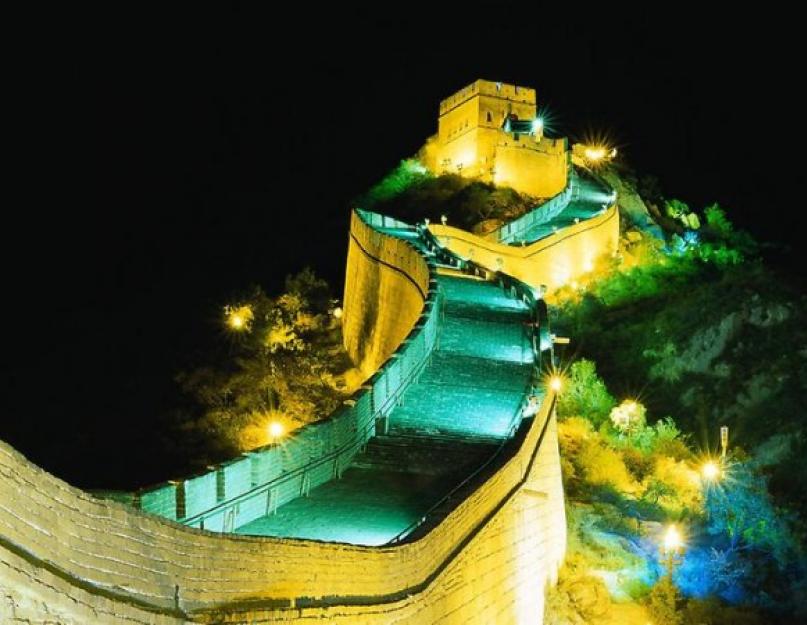 Как проходит китайская стена на карте. Китай, Великая китайская стена – факты, история, фото, видео, на карте, вид из космоса