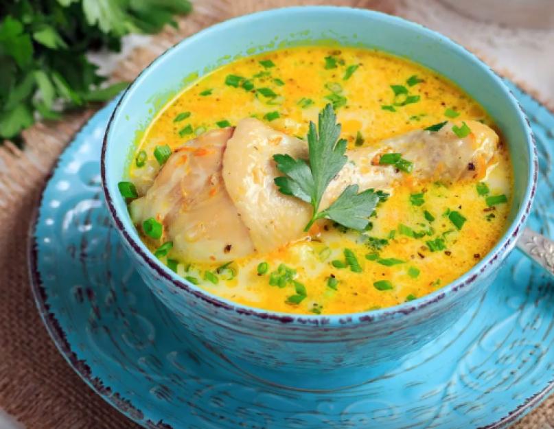 Рецепт сырного супа из плавленного сыра с курицей. Сырный суп с плавленым сыром