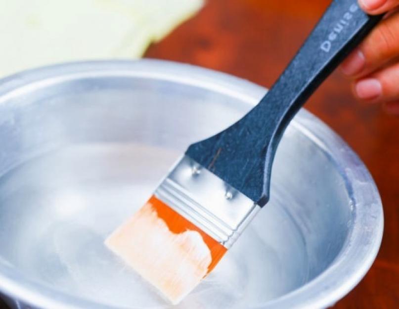 Ацетон можно мыть кисть после покраски эмалью. Как правильно выбрать малярную кисть и сохранить ее после покраски