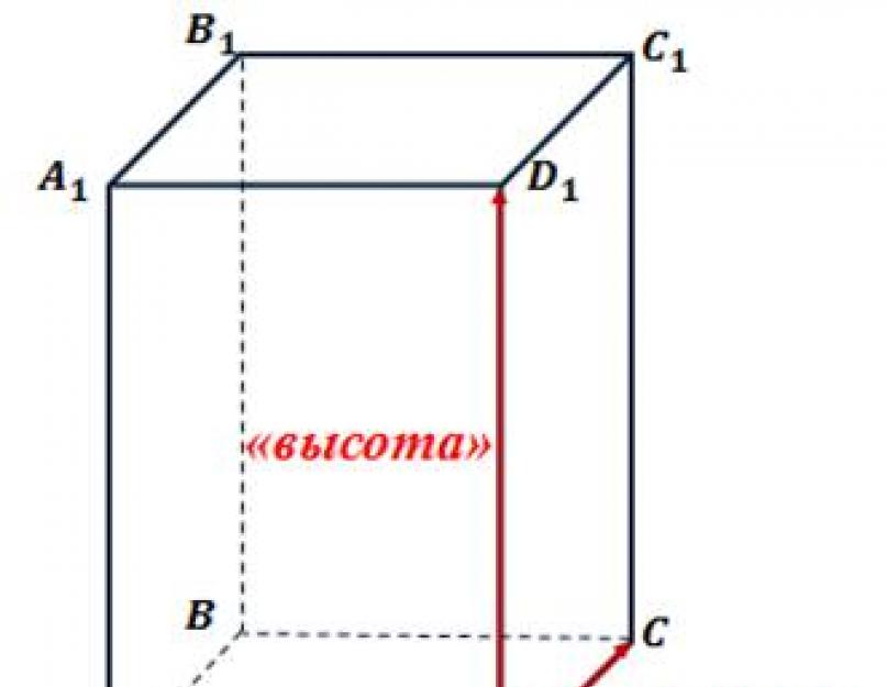 Прямоугольный параллелепипед что в основании. Прямоугольный параллелепипед — Гипермаркет знаний