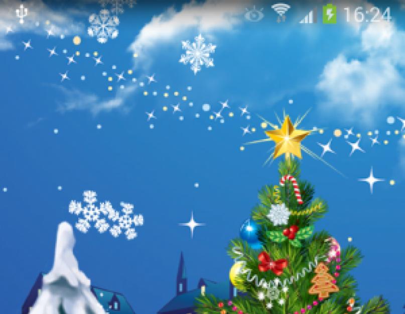 Новогодняя елка живые обои на андроид. Новогодние живые HD обои, игры и приложения для Android