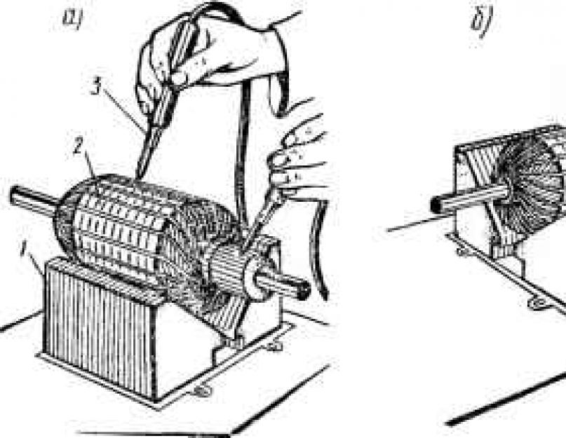 Как можно проверить якорь и статор. Проверка статора и ротора электроинструментов на межвитковое замыкание