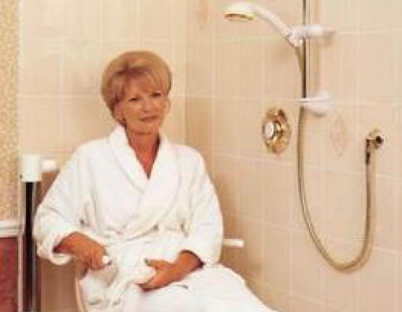 Сиденья для мытья инвалидов в ванной. Кресло-сидение вращающееся для ванны
