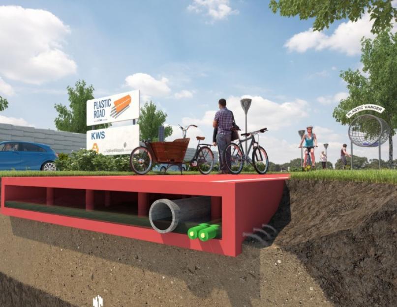 В голландии начинают тестировать пластиковые автодороги. Голландцы начинают строить «вечные» пластиковые дороги Новая технология дорожного строительства в голландии