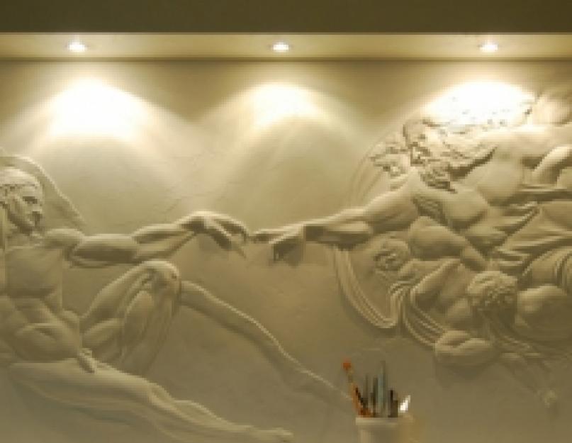 Барельеф на стене — стильное украшение интерьера. Как сделать красивый барельеф на стене
