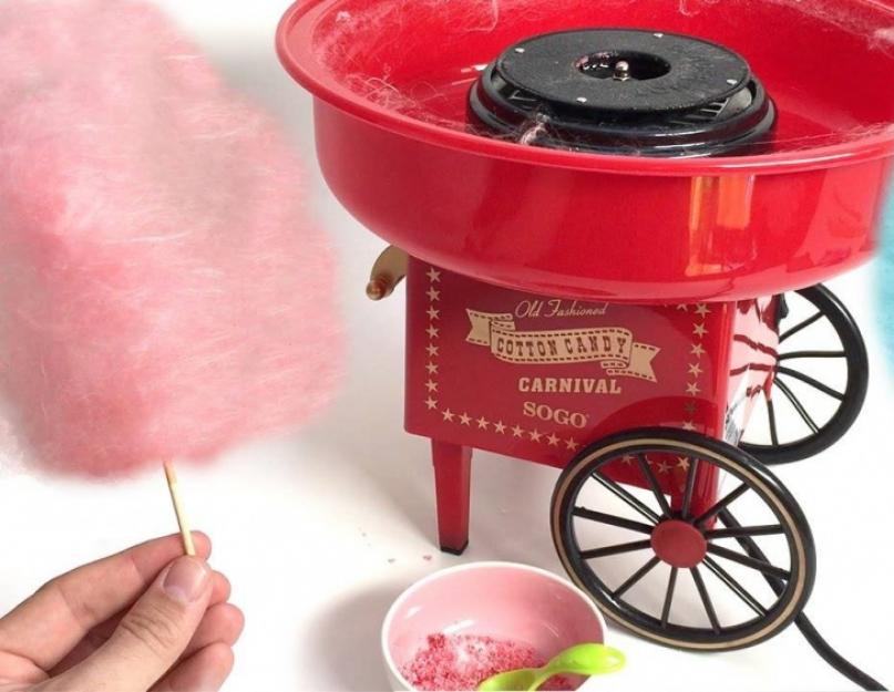 Аппарат для изготовления сладкой ваты своими руками. Аппарат для сахарной ваты