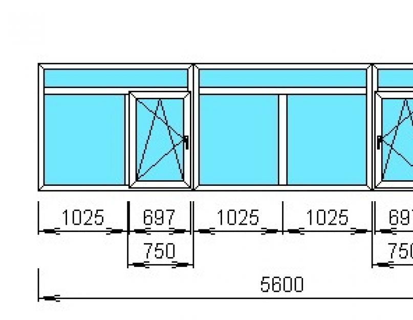 Размер окна на балконе